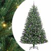 vidaXL Plast Hingad Julgran Gr&ouml;n 180 cm PVC och metall