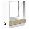 vidaXL &Ouml;versk&aring;p sonoma-ek 60x46x81,5 cm konstruerat tr&auml;