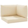 vidaXL Palldynor 3 st beige oxfordtyg