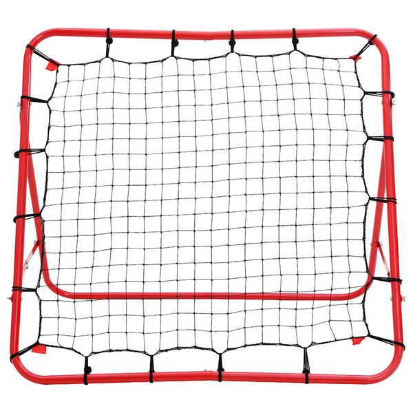 vidaXL Justerbart fotbollsmål Kickback Rebounder 100 x 100 cm