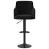 vidaXL Barstolar 2 st svart sammet