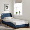 vidaXL Bed with Mattress "Dover" Blue 90x190 cm Fabric