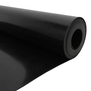 vidaXL Rotsp&auml;rr Svart 0,7 x 3 m polyeten