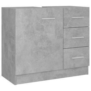 vidaXL Tv&auml;ttst&auml;llssk&aring;p betonggr&aring; 63x30x54 cm konstruerat tr&auml;