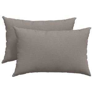 vidaXL Sofakuddar 2 pcs Taupe 60 x 40 cm tyg