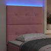 vidaXL LED huvuddyna med LED -remsljus Rosa 100 cm Polyester