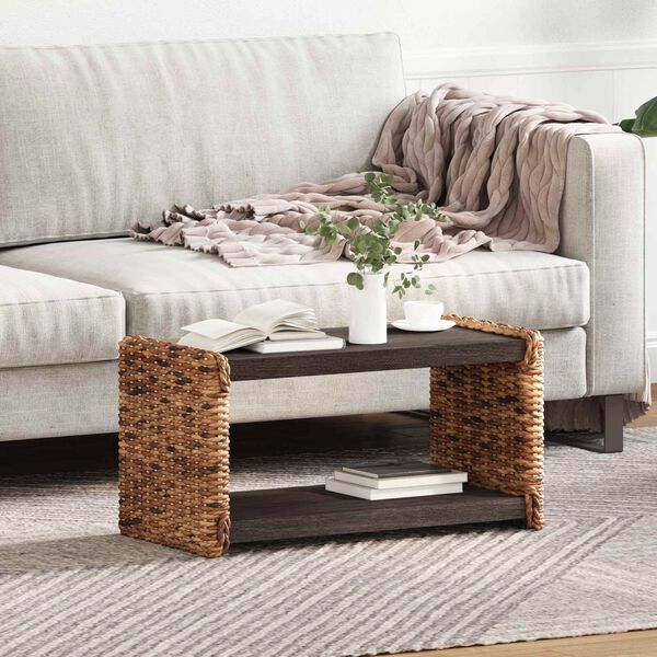 vidaXL Sidobord Naturfärg 44.5 x 45 x 45 cm Massivt mahognyträ