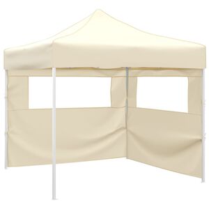 vidaXL Hopf&auml;llbart t&auml;lt med 2 v&auml;ggar 291x291x315 cm gr&auml;ddvit