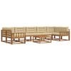 vidaXL Utomhussoffset 8 st Naturlig och Beige