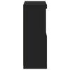 vidaXL Sk&auml;nk med LED-belysning svart 60,5x37x100 cm