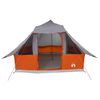 vidaXL Tipi Tält med tak Grå och orange 358 x 296 x 258 cm taffeta