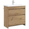 vidaXL Badrumsm&ouml;belset Artisan-ek 81 x 40 x 84,5 cm Konstruerat tr&auml;