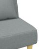 vidaXL B&auml;ddsoffa 2-sits med kuddar och fotpall ljusgr&aring; tyg