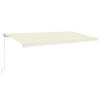 vidaXL Markis manuellt inf&auml;llbar 600x350 cm gr&auml;ddvit