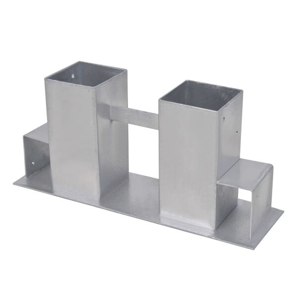 vidaXL Vedstaplingsst&ouml;d 4 st st&aring;l silver