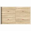 vidaXL Förvaringssängram Sonoma-ek 120 x 200 cm Konstruerat trä