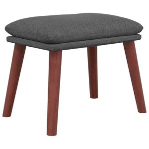 vidaXL Fotpall m&ouml;rkgr&aring; 45x29,5x35 cm tyg