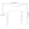 vidaXL Huvudgavel vaxbrun 90 cm massiv furu