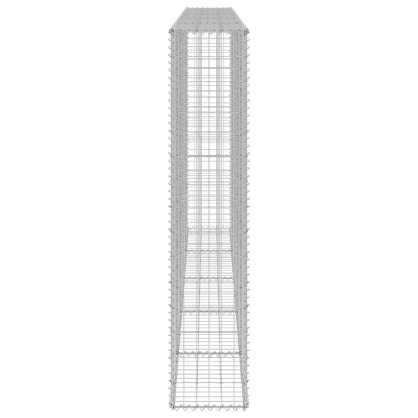 vidaXL Gabionmur galvaniserat st&aring;l 300x30x150 cm