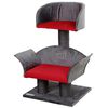 Kerbl Kl&ouml;str&auml;d Lounge Deluxe gr&aring; och r&ouml;d 81548