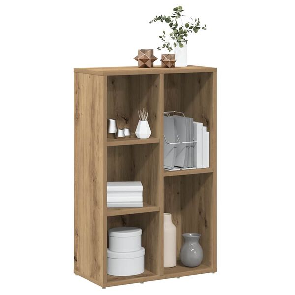 vidaXL Bokhylla artisan ek 50x25x80 cm konstruerat tr&auml;