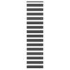 vidaXL Rullgardin zebra svart 55x200 cm tyg bredd 50,9 cm polyester