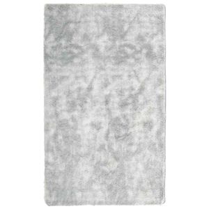 vidaXL Ryamatta med l&aring;ng lugg NAVARRA silvergr&aring; 60x100 cm polyester