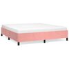 vidaXL S&auml;ngram rosa 160x200 cm sammet