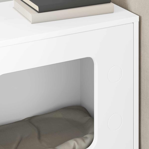 vidaXL Katt hus Vit 51 x 30 x 52 cm Konstruerat tr&auml;