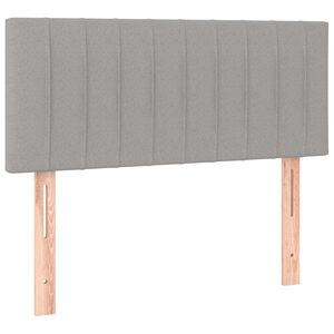 vidaXL S&auml;nggavel ljusgr&aring; 80x5x78/88 cm tyg