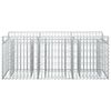vidaXL Gabion upph&ouml;jd s&auml;ng Silver 150 x 50 x 60 cm Galvaniserat St&aring;l