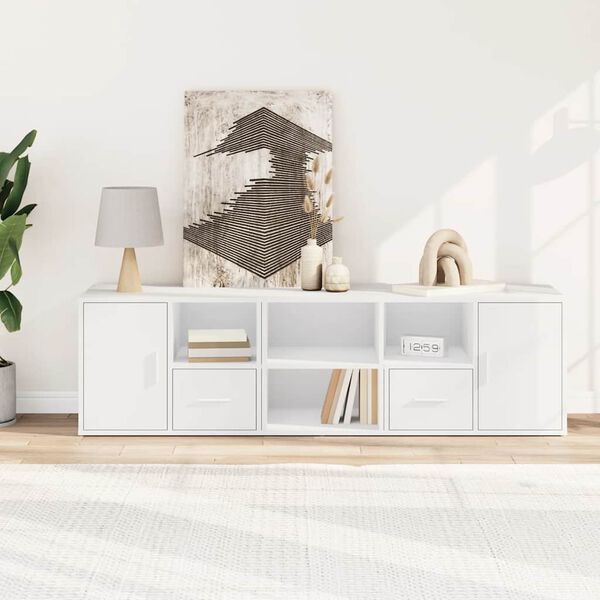 vidaXL H&ouml;rnsk&aring;p vit 160x40x45 cm konstruerat tr&auml;