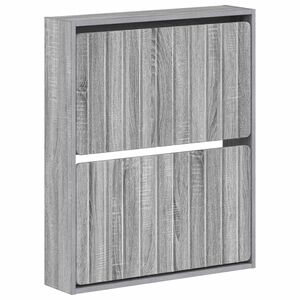 vidaXL V&auml;ggmonterad skosk&aring;p ZWOLLE 71 x 17 x 86 cm Konstruerat tr&auml;
