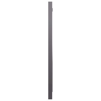 vidaXL Badrumsspegel grå högglans 40x1,5x37 cm spånskiva