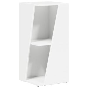vidaXL Sidobrett 33 x 32 x 70,5 cm Konstruerat tr&auml; Vit