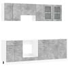 vidaXL K&ouml;kssk&aring;psset Lyon 8 pcs 240 x 46 x 81,5 cm Konstruerat tr&auml;