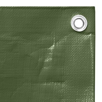 vidaXL Presenning 260 g/m² 2x3 m grön HDPE