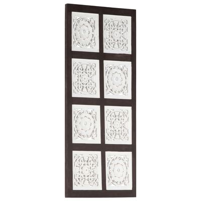 vidaXL Handsnidad väggpanel MDF 40x80x1,5 cm brun och vit