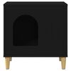 vidaXL Katt hus Svart 51 x 30 x 52 cm Konstruerat tr&auml;