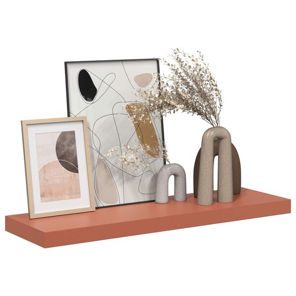 vidaXL V&auml;gg hylla 2 pcs R&ouml;d 90 x 23,5 x 4 cm Konstruerat tr&auml;