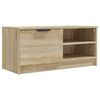 vidaXL Tv-b&auml;nk sonoma-ek 80x35x36,5 cm konstruerat tr&auml;
