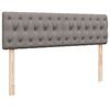 vidaXL Ottoman s&auml;ngram med madrasser taupe 160x200 cm tyg