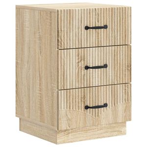 vidaXL Nattduksbord Sonoma-ek 43 x 41 x 63,5 cm Konstruerat tr&auml;
