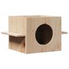 vidaXL Katthus 51x35x30 cm massiv furu