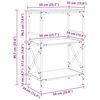 vidaXL Bokhylla 3 hyllplan gr&aring; sonoma 59x35x90,5 cm konstruerat tr&auml;