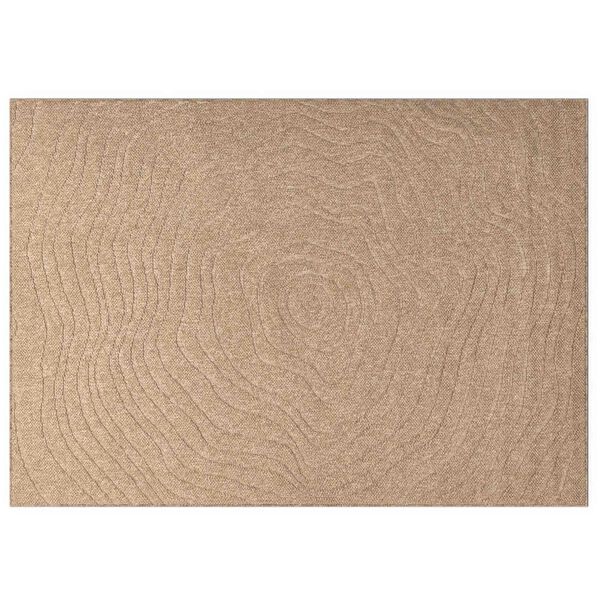 vidaXL Omr&aring;desmattor Moir&eacute; HUARTE Naturf&auml;rg 280 x 200 cm Polyester