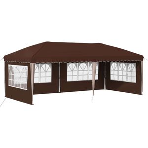 vidaXL Pop-up Partyt&auml;lt 575 x 289 x 245 cm Brun