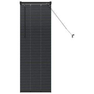 vidaXL Persienn Svart 130 x 45 cm 25 mm Aluminium