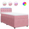 vidaXL Rams&auml;ng med madrass rosa 100x200 cm sammet