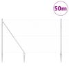 vidaXL St&auml;ngselstolpe Silver 50 x 1,6 m (50 mm mesh) St&aring;l